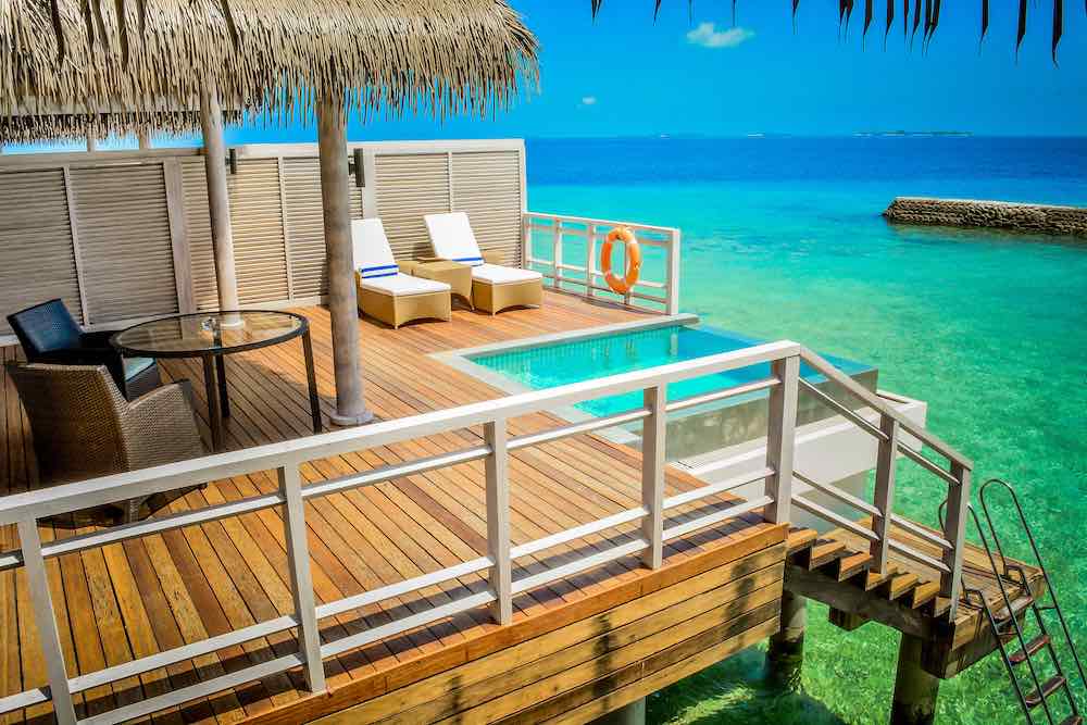 Water Villa with Private Pool at NH Maldives Kuda Rah Resort, view 5
